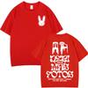 Т-shirt с мерчем рэпера Bad Bunny Тур 2026 Мужская Женская Модная Одежда Y2k Хип-хоп Футболки С коротким рукавом Повседневные Винтажные Футболки