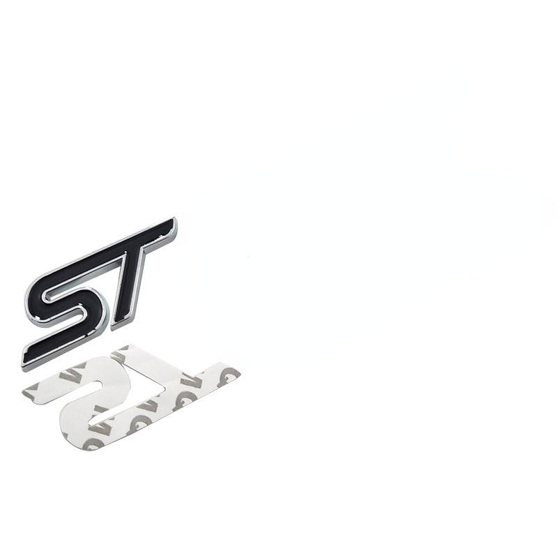 Металлическая красная синяя наклейка ST на переднюю решетку автомобиля, эмблема на решетку, хромированная наклейка для FORD FIESTA FOCUS MONDEO, автостайлинг
