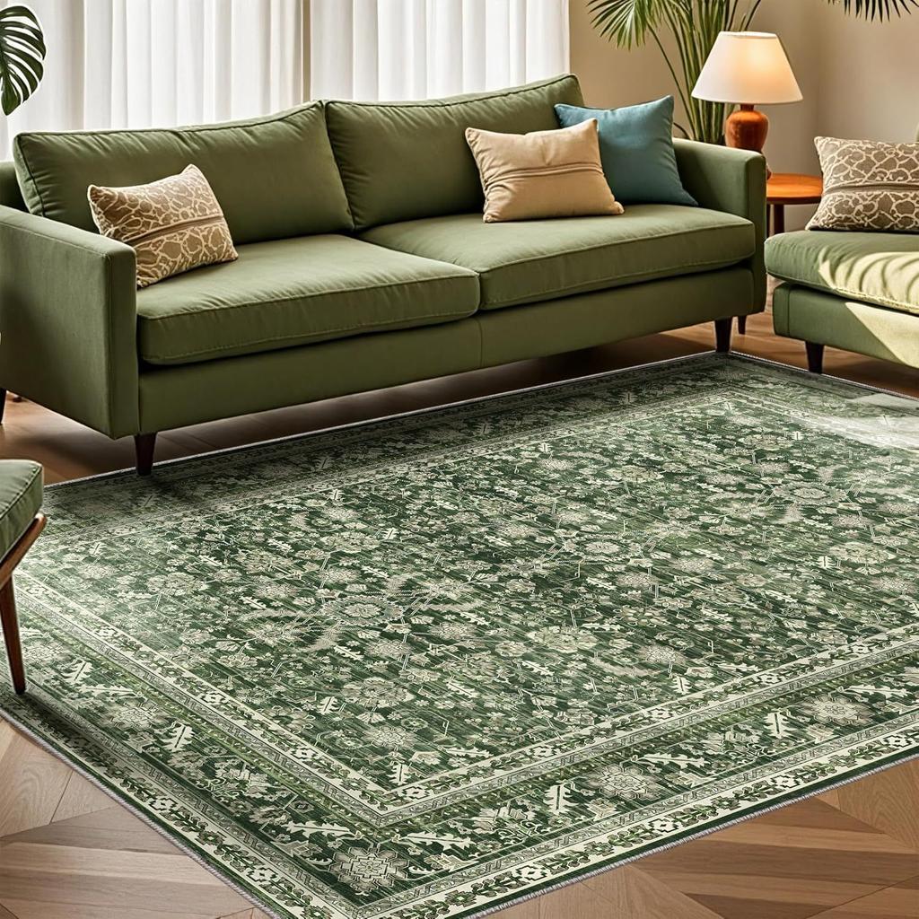 American Ethnic Style Retro Living Room Decoration Rug Soft Antiskid Bedroom Carpet Lint-free Easy Cleaning Coffee Tables Mat