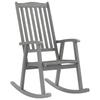 Rocking Chair Grey Solid Acacia Wood