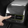 Для Tesla Model 3 Y 2021 2022 2023 2024 2025 ABS Carbon Fiber Car Rear Air Vent Outlet Cover Decor Sticker
