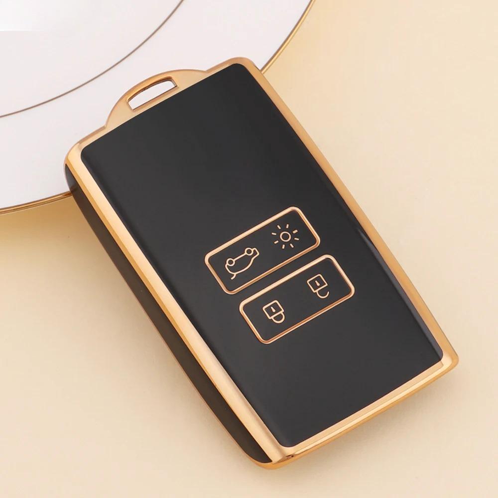 TPU Car Remote Key Case Cover Shell for Renault Koleos Captur Megane Clio Scenic Talisman Arkana for Dacia Sandero Card Fob