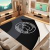 Ковер из хрустального бархата с принтом футбольного клуба Derby County, Удобный, Впитывающий влагу, Нескользящий, Для помещений