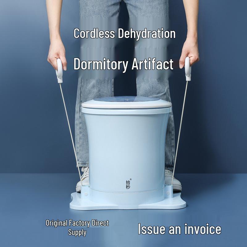 Портативная ручная стиральная машина для общежитий - Не требует электричества, идеально подходит для носков и нижнего белья