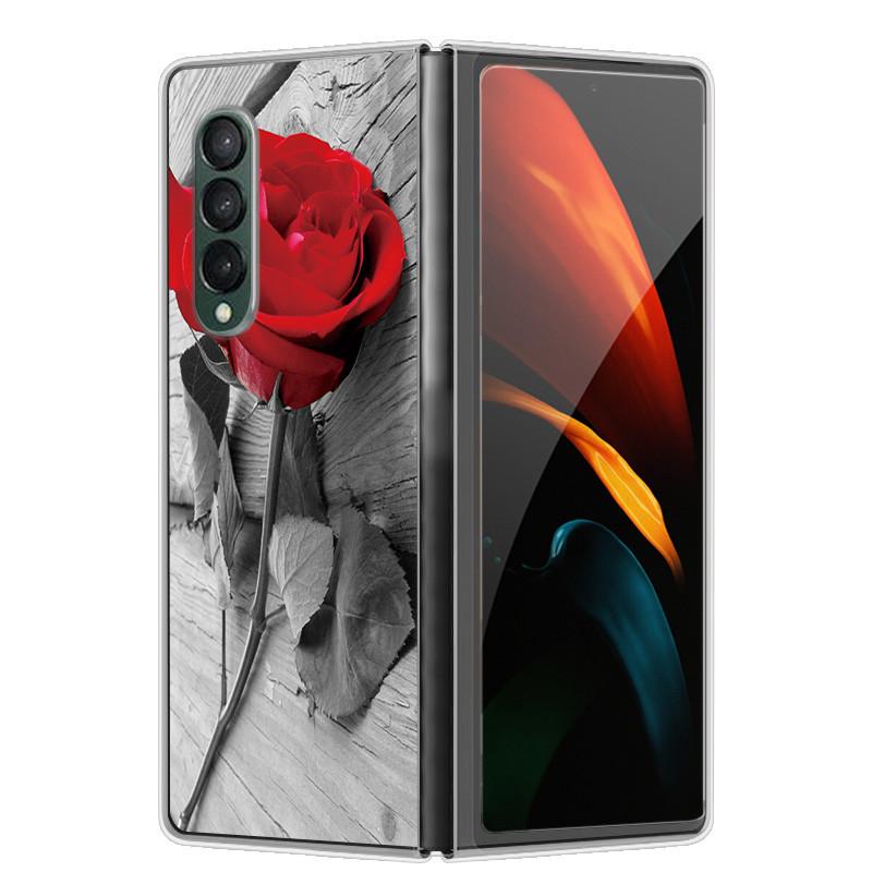 Чехол для Samsung Z Fold 5 Милый Модный Жесткий Прозрачный Чехол для Телефона для Samsung Galaxy Z Fold5 5G ZFold 4 6 5G Защитный Чехол ZFold6