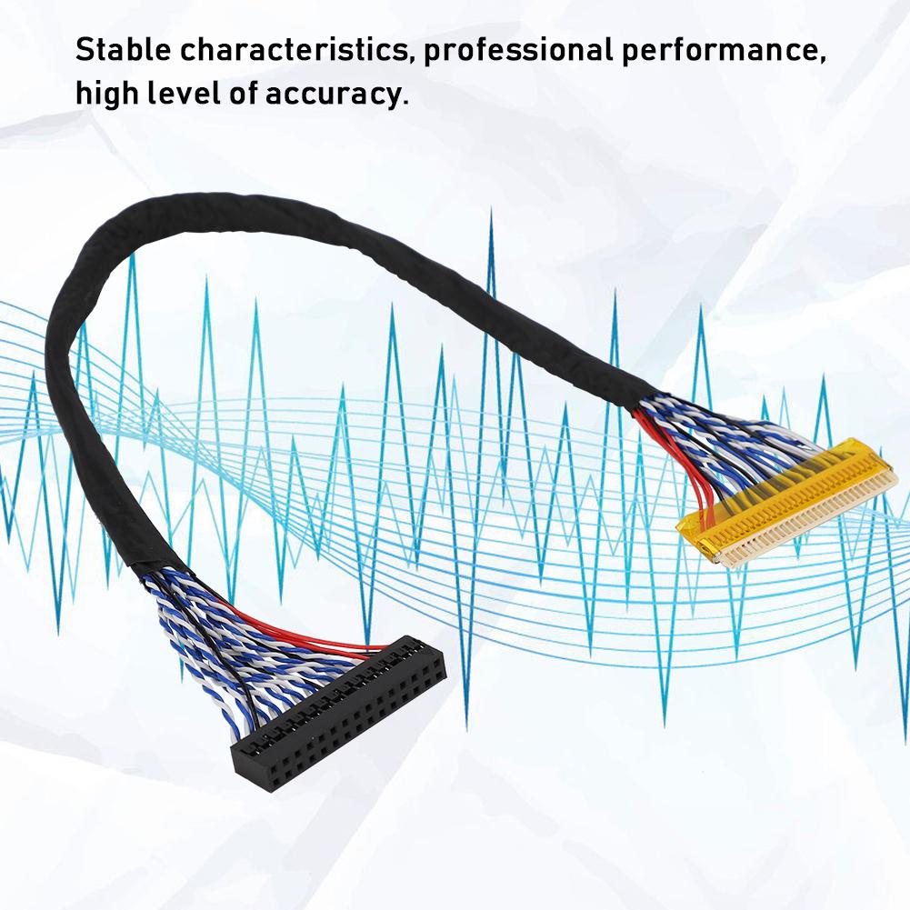 5PCS 30Pin LVDS Cable 2 Channel 8 Bit Support 1280x1024 Fpr 17 19inch TFT LCD Panel