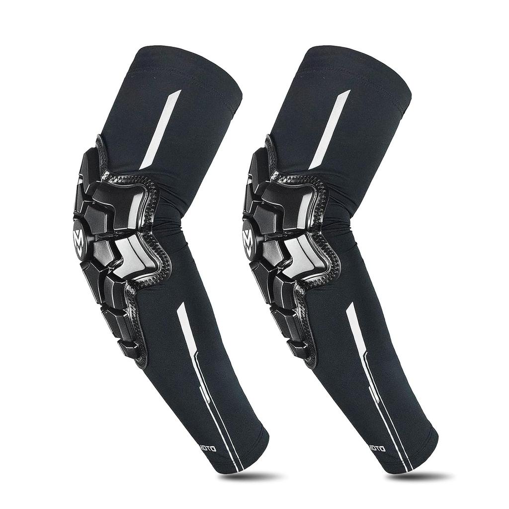 Motorcycle Elbow Pads - Dirt Bike &MTB & BMX Mountain Bike Accessories-Thickened Elbow Protection (Medium)