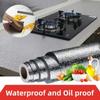 1 Roll Aluminum Foil Oil-proof Wallpaper High Temperature Cabinet Contact Paper  Home Kitchen