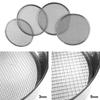 Набор сит для почвы из нержавеющей стали для садоводства диаметром 8 дюймов с 4 сменными размерами ячеек 0,7/1/3/5 мм