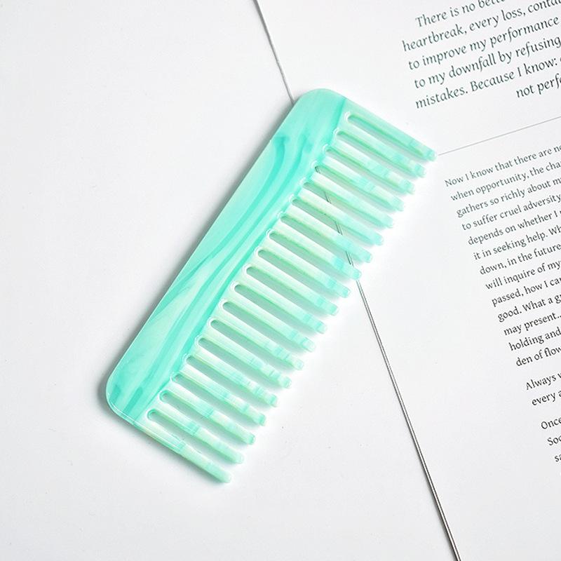 Popular Hair Combs In Europe and America, Hot-selling Acetic Acid Board Comb Anti-static Marble Pattern Hair Comb