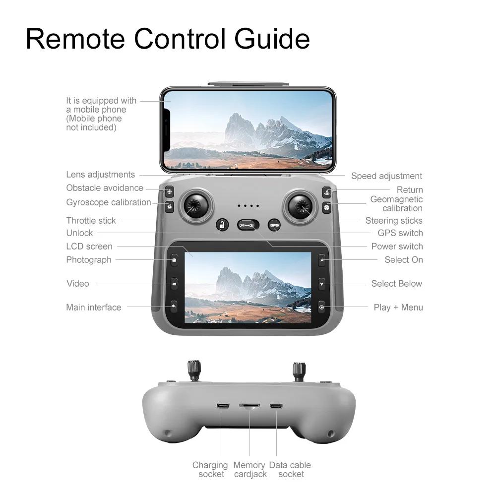 2025 NEW V168 Upgraded Screen Controll Drone 8K Camera 5G Image Transmission With Obstacle Avoidance Brushless Motor Quadcopter Toy