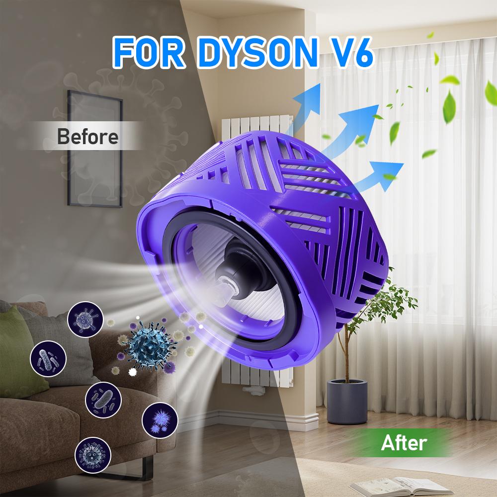 HEPA Filter Replacement For Dyson V6 DC58 DC59 DC61 DC62 DC74 Animal Absolute Cordless Vacuum Cleaner Post Pre Filter Parts