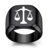 Желаем новые модели, европейский и американский Libra fair квадратный универсальный ретро кольцо кольцо тренд оптом