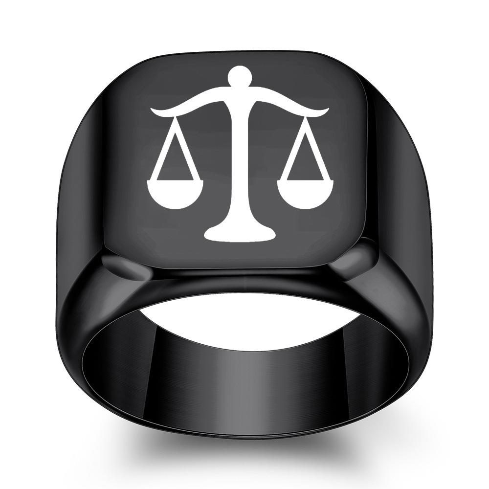 Желаем новые модели, европейский и американский Libra fair квадратный универсальный ретро кольцо кольцо тренд оптом