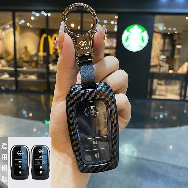 CNXU7 Черный Прозрачный Чехол-Брелок Для Toyota Corolla Cross Yaris Sienna Venza Harrier Hilux Tundra Mirai Land Cruiser Alphard