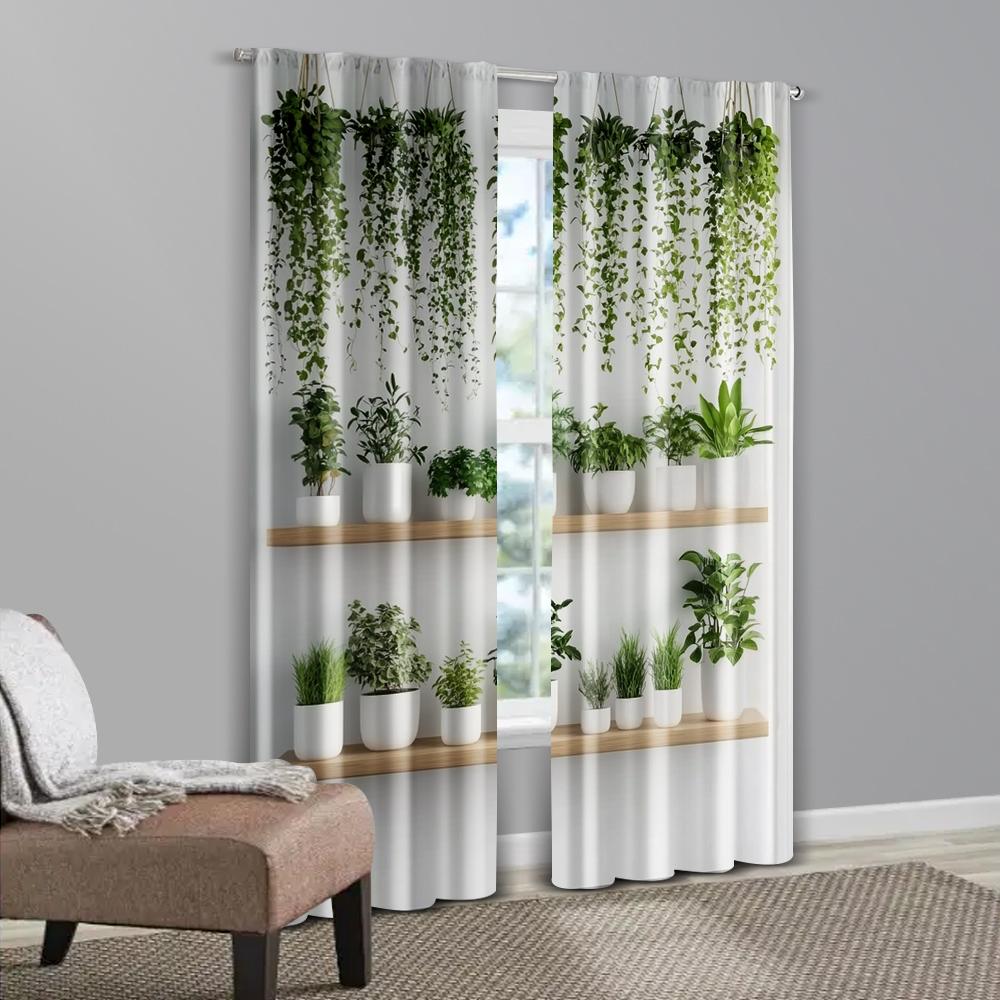 2 шт. Занавеска Популярное Украшение бутонами цветов в подвесной корзине Машинная стирка (без стержня) Украшения Внутри Идеально для