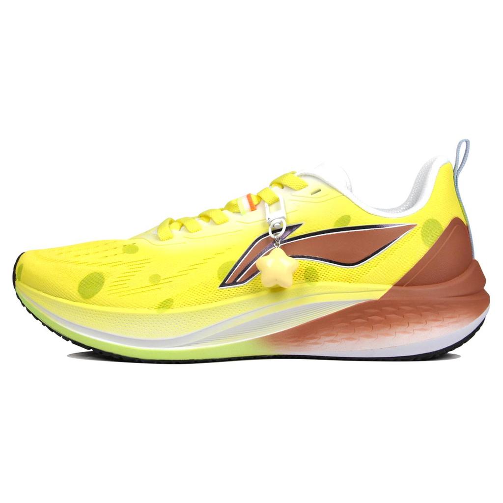 Li Ning Red Hare 7 Амортизирующие Скользкие Устойчивые к истиранию Низкие Повседневные Беговые Кроссовки Мужские Желто-Коричневые ARPU003-2(КомандаJ-)