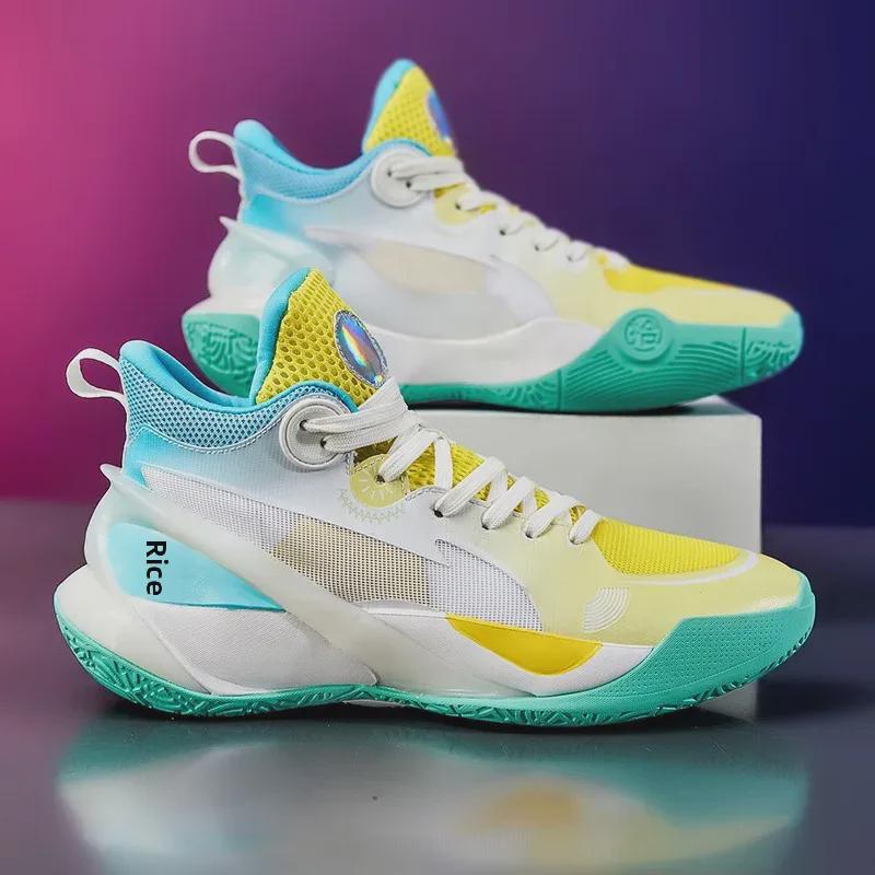 Sonic 10 Unisex Mesh Breathable Shock-Absorbing Basketball Shoes - Soft-Soled, Wear-Resistant, Ideal for Sports and Actual Combat.