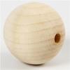 Untreated Wooden Beads with Large Hole. Ref 56678