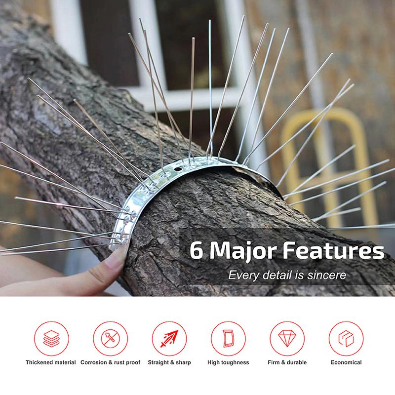 1 шт. шипы для голубей из нержавеющей стали и отпугиватель птиц 25 см 33 см балконный отпугиватель птиц набор колючих гвоздей борьба с вредителями
