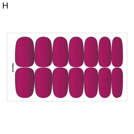 Nail Sticker Self-Adhesive DIY Ultra Thin High Saturation Full Wraps Polish Strips Art Decals for Female