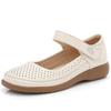 GKTINOO Туфли-лодочки из натуральной кожи, женские, летние, на мягкой подошве, с перфорацией, обувь для мамы, противоскользящие сандалии, большой размер 43
