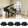 Piano Caster Cup Set of 4 for Upright Piano Wheel Cups Pianos, Durable, Non-Slip, Shock-Reducing