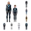 Stretchy Robot Armor Print Halloween Cosplay Jumpsuit Bodysuit Costume