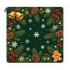 Mahjong Table Mat Christmas Mat, Non-Slip Rubber American Noise Reduction Protective Cover Waterproof for Poker, Card, Board & Tile Games Non