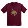 Texas State Bobcats Primary Logo Youth T-Shirt - Maroon