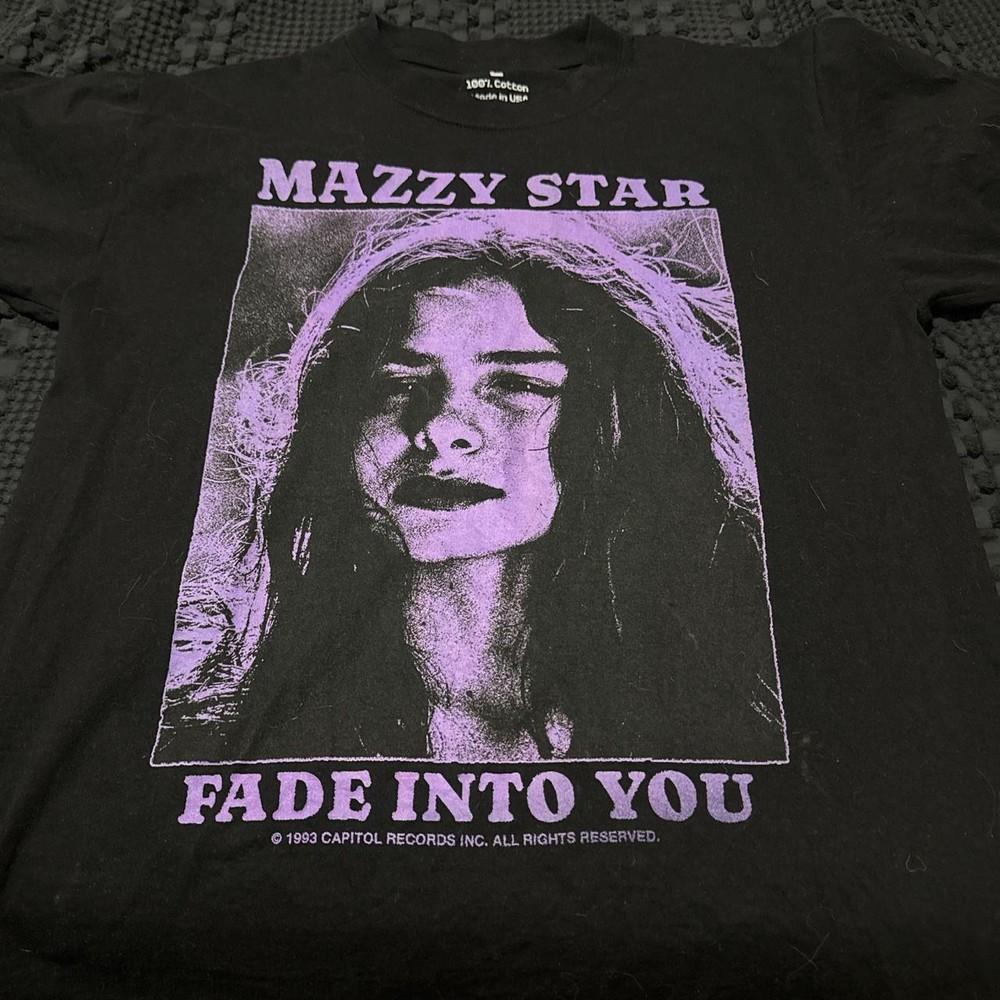 Vtg Mazzy Star band Fade Into You Black T shirt Remake tee NH21949