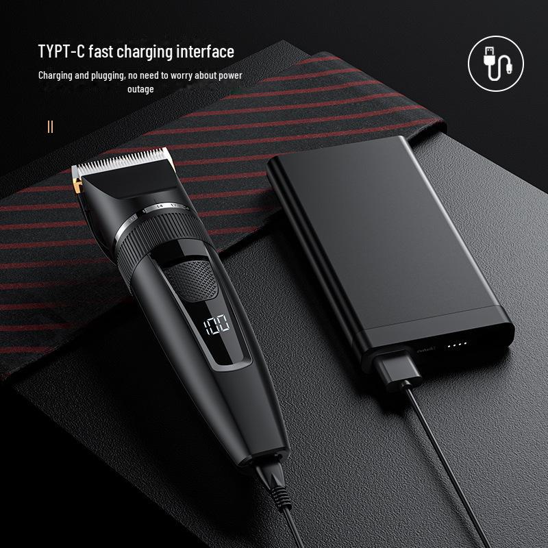 High-Power Electric Hair Clipper for Salons and Home Use - Ideal for Shaving and Hair Carving.