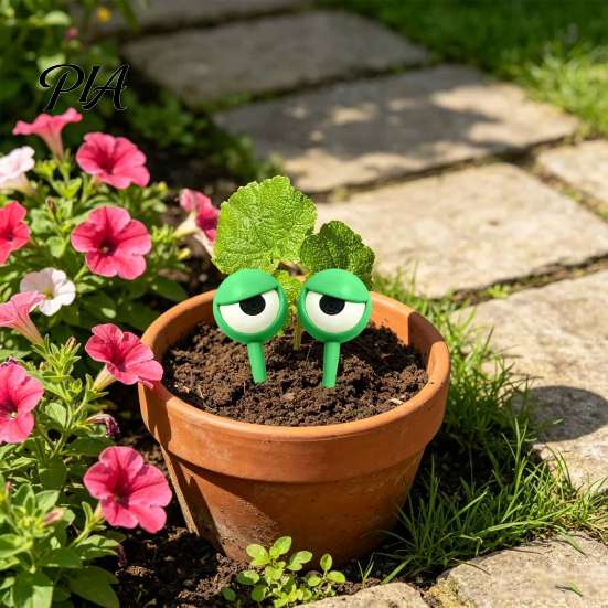 Personalized Gifts for Plant Lovers 3D Printed Funny Eye Stakes, Cartoon Garden Stake, Whimsical Indoor Decor Succulents Potted Decor, Novelty Flower