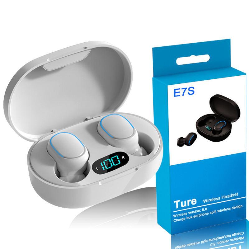 1 шт. Беспроводные наушники-вкладыши Bluetooth 5.0 с защитой от воды и пота IPX5, микрофоном, сенсорным управлением, смарт-кейсом для зарядки с ЖК-дисплеем, 3D стереобасом