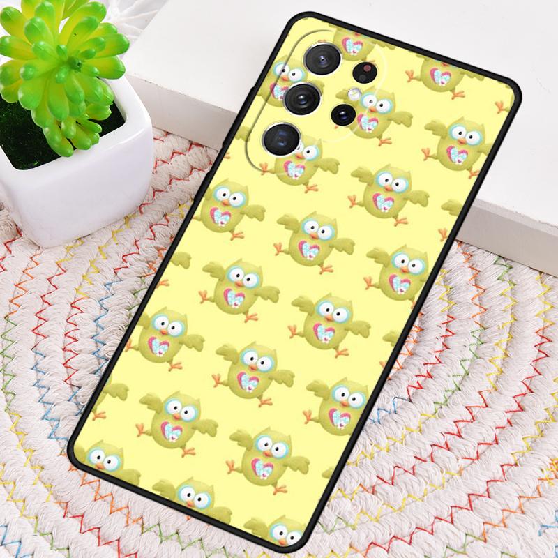 Милый Чехол для Телефона с Совами для Samsung Galaxy note 10 pro S26 Ultra S23 S24 FE S25 S21 S22 PLUS Ударопрочный Чехол