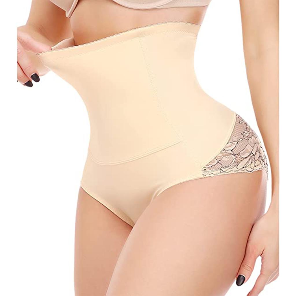 Корректирующее белье с контролем живота, трусики для женщин, корректирующее белье с высокой талией, бесшовное корректирующее белье для похудения, кружевные трусы-тренер для талии