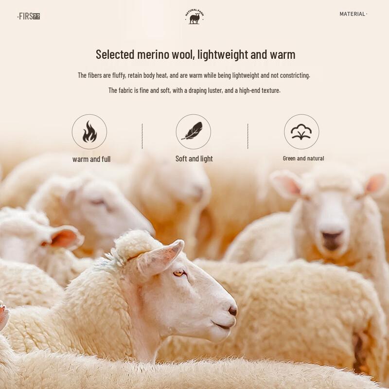 FIRS Мужское утолщенное пальто из смесовой шерсти, осенне-зимнее, в стиле business casual