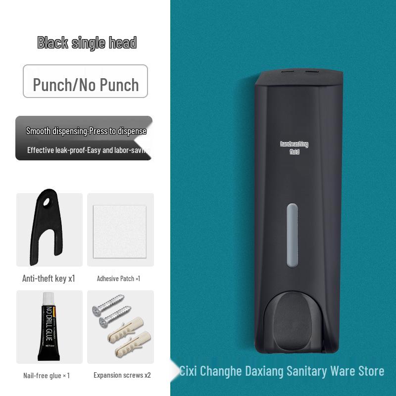 Dual-Head Wall-Mounted Soap Dispenser for Hotels and Guest Houses