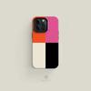 luxury Clmj quare Pink Orange Black Phone Case for iPhone 16 15 14 13 12 11 Pro Max Plus Magnetic Double-layer Back Cover
