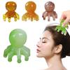 Resin Octopus Massage Comb Head Meridian Scraping Scalp Comb Gua SPA Sha Relief Comb Acupunctur R2S7