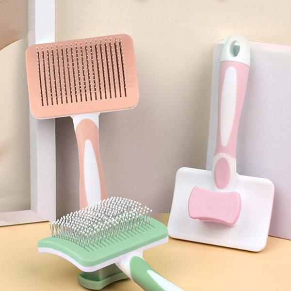 Pet Hair Shedding Comb Dog Cat Brush Grooming Long Hair Indoor Cats Brush Hair Remover Cleaning Beauty Slicker Pet Supplies