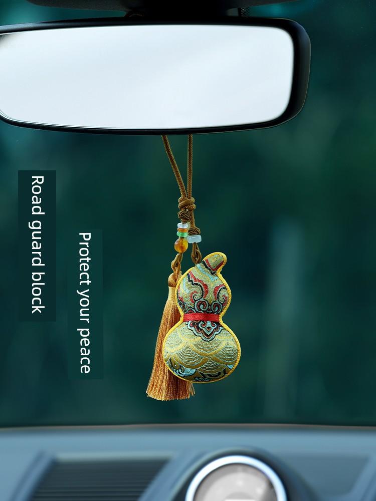 Country Chinese Ancient Style Dragon Boat Festival Fu Lu Gourd Sachet Perfume Bag Car Pendant Pendant Small Gift Embroider Birth Year Pouch