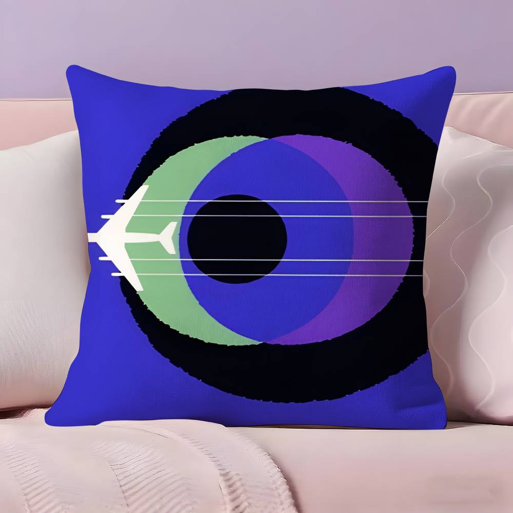 L-Lufthansa German Airlines Наволочка Наволочка Ультрамягкая Приятная к коже Ткань Комфорт как облако и Скрытая молния