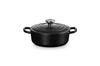Cocotte Japonaise Cast Iron Enamel Pot, 18 Cm, Matte Black, Gas, Induction, and Oven Compatible [Official Japanese Product]