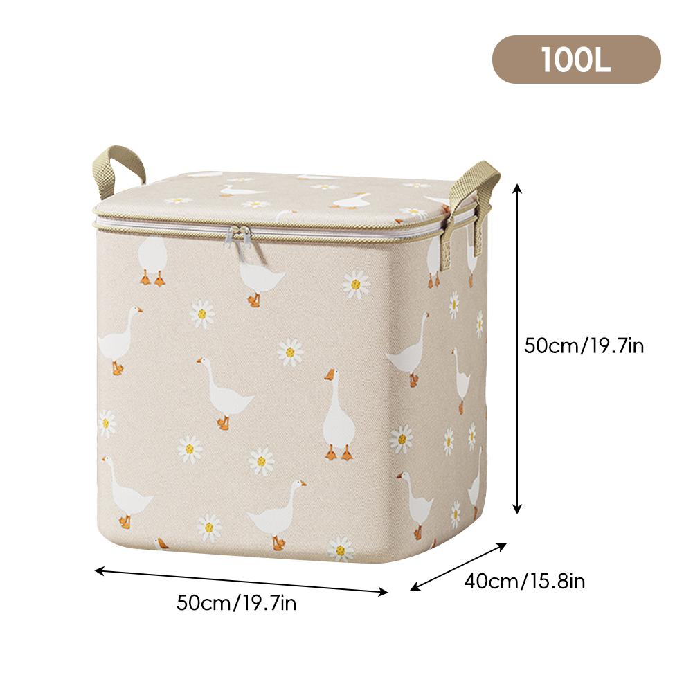 Складная сумка для хранения одежды большой вместимости, портативный органайзер для спальни, складная пылезащитная сумка на молнии для одеял для сезонного хранения при переезде