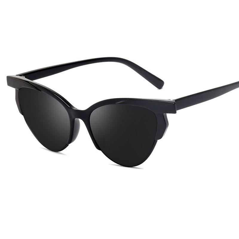 Classy Vintage Retro Cat Eye Triangle Sunglasses For Women Colorful Eyewear Glasses