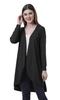 Womens Full Sleeve Hi-Lo Shrug Rounded Hem Long Cotton Summer