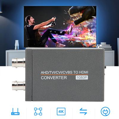 Конвертер HDMI 1080P без потерь, Plug and Play, для камеры видеонаблюдения AHD TVI CVI CVBS в HDMI-адаптер для монитора HDTV