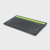 Universal Bluetooth Wireless Keyboard with Card Slot for Tablets & Phones - Dual Channel, Compatible with Three Systems