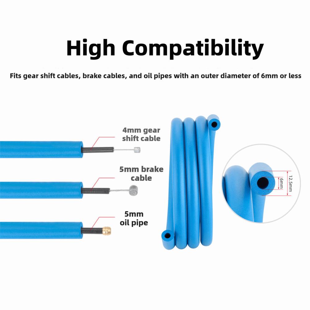 1.7m Length Bicycle Frame Internal Cable Housing Damper Brake Cable Housing Use